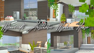 છ Minecraft Aesthetic Modern House ɞ 𝅄 screenshot 3