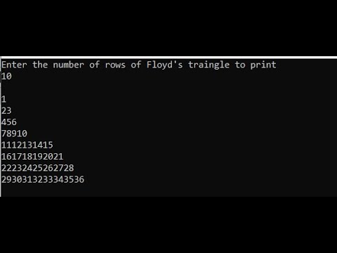 Print Floyd's Triangle in  C programming !! Described In Nepali.