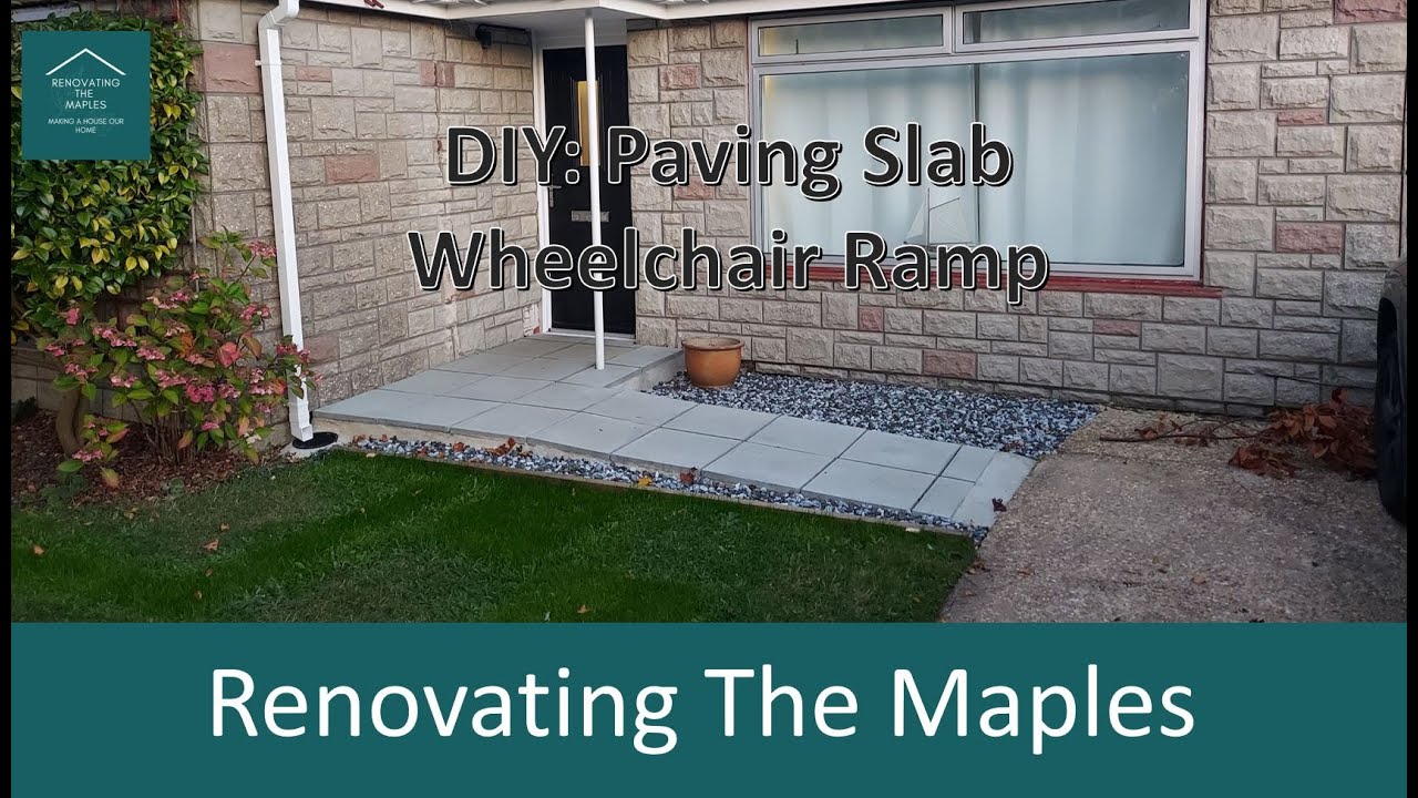 DIY Paving Slab Wheelchair Ramp YouTube