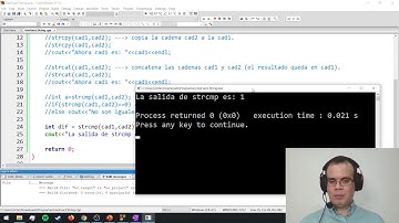 Cadenas en C++ - Funciones básicas en la librería cstring