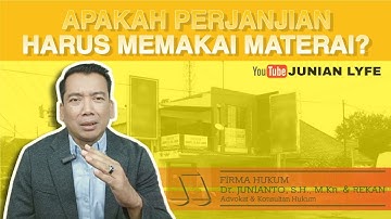 🔴 APAKAH PERJANJIAN HARUS MEMAKAI MATERAI? | Pengacara Purwokerto