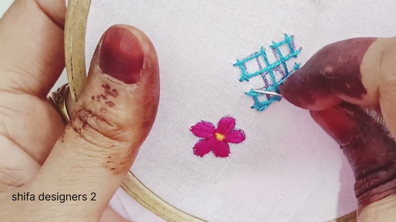 Sindhi stitch hand embroidery stitch🥰🥰🥰