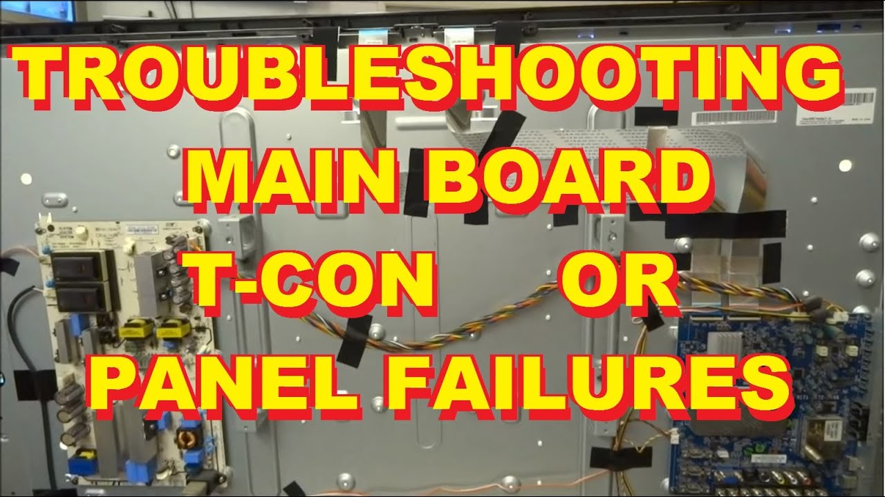Troubleshooting distorted video t con of lcd panel tv repair. vizio ... Dot tv bord