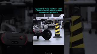 Hyundai's self-balancing robot designed for stable movement on rough surfaces #selfbalancingrobot