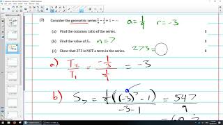 [Y12 2U] Sequences and Series Questions