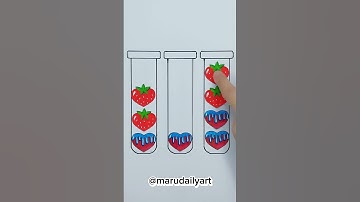 Love melted strawberry puzzle games #shorts #youtubeshorts
