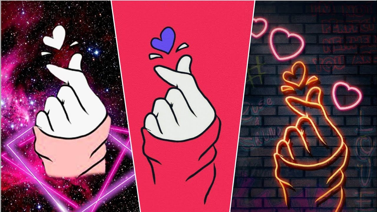 Beautiful Finger heart wallpaper hd finger 💓 images YouTube