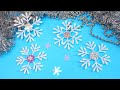 DIY Снежинки из ватных палочек. Как сделать снежинки. Простые Новогодние поделки