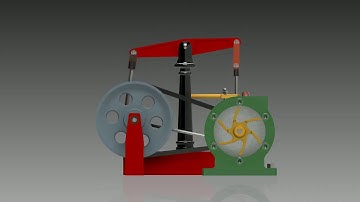 Steam Engine with Horizontal Beam and Centrifugal Pump