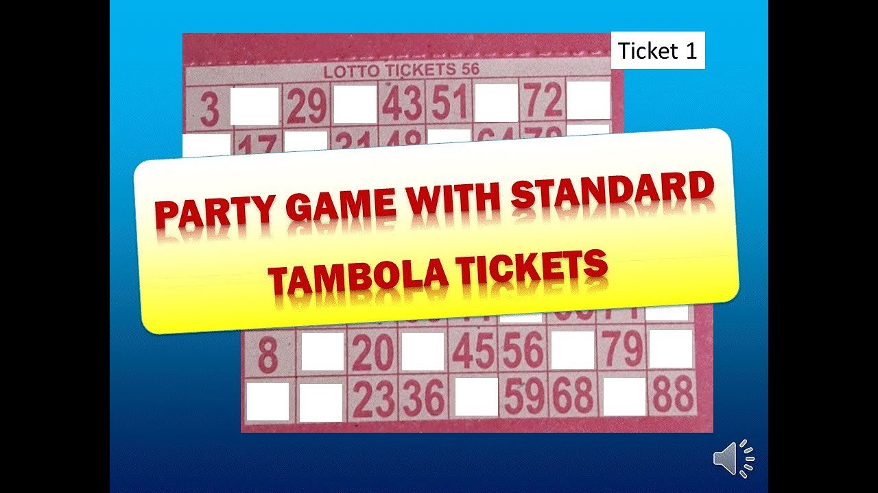 kitty party game with standard tambola ticket for ladies kitty party