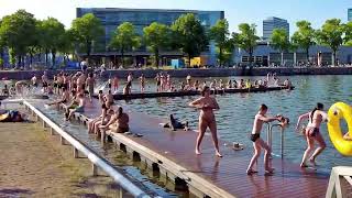 ☀️ Beach Walk Summer 2025 💦 Outdoor swimming Walking Tour