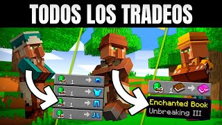 Todos los TRADEOS de los ALDEANOS 1.20 👈🏻✅ GUIA DE ALDEANOS MINECRAFT 1.20 (JAVA Y BEDROCK)