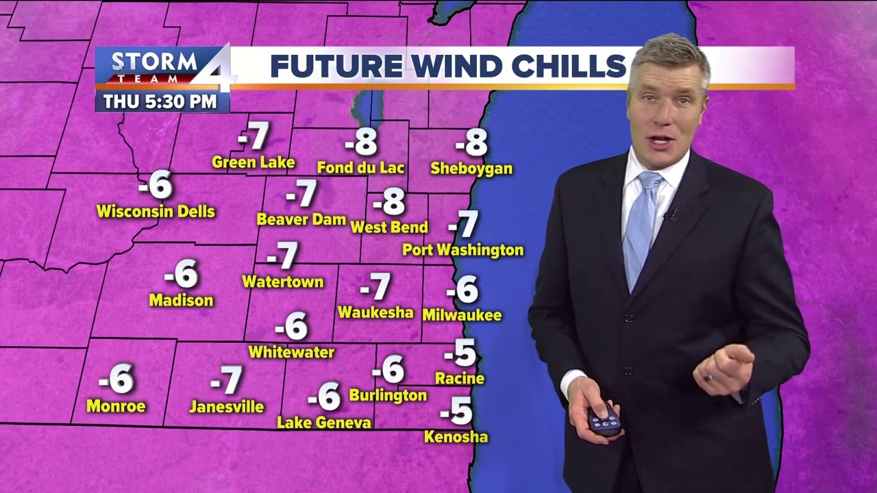 Wind chills well below zero Thursday - YouTube