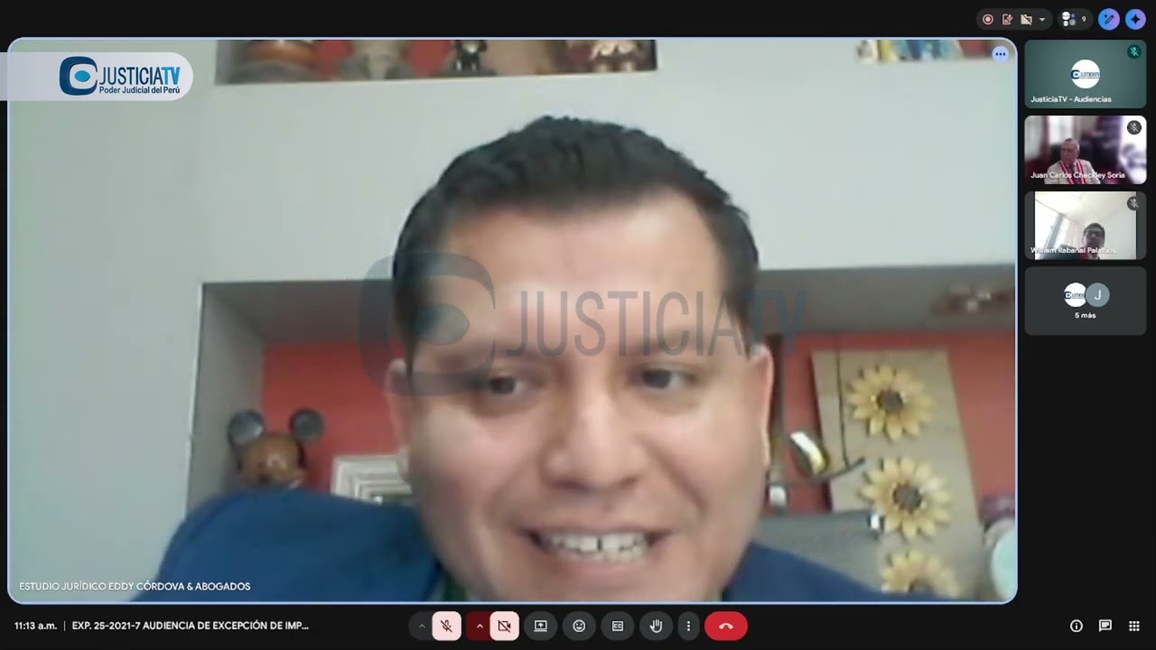 Audiencia de excepción de improcedencia de acción en proceso contra Marco Joel Mejía Pinedo