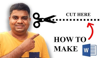 How To Insert Dotted Line with Scissors in Word