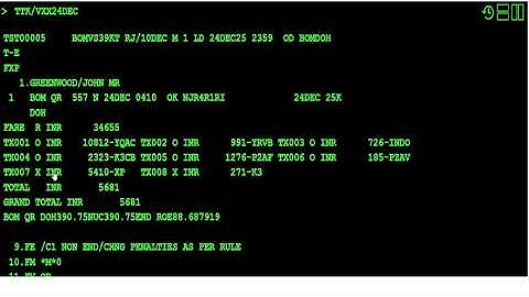 Amadeus - ADC Manual Reissue in few seconds.