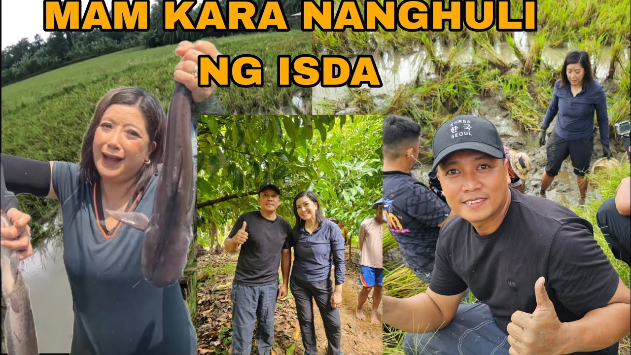 Panghuhuli ng isda ni Mam kara David Kasama si Tatay at kambal sa Bukid 