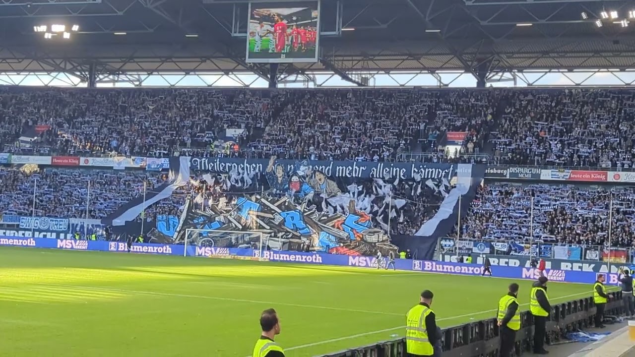MSV Duisburg gegen TSV Havelse Choreo 