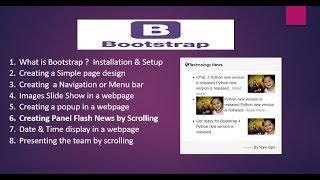 How to create Flash news Notification Scrolling in Website by Bootstrap Jquery Plugin