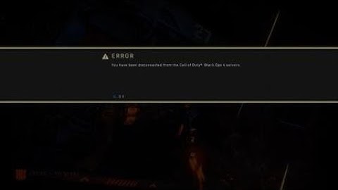 Call of Duty®: Black Ops 4 disconnected from servers again