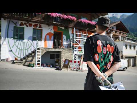 Ein Haus in Virgen wird bunt