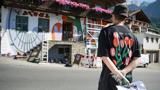 Ein Haus in Virgen wird bunt