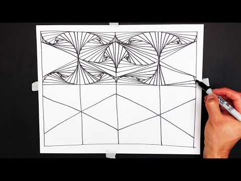 UN3D.♡LINE ART BIG TOP 38 Cool line drawing illusion No. 56 / Diagonal lines / daily