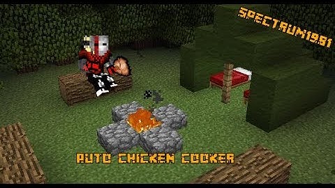 Minecraft Redstone: Bedrock Auto Chicken Cooker