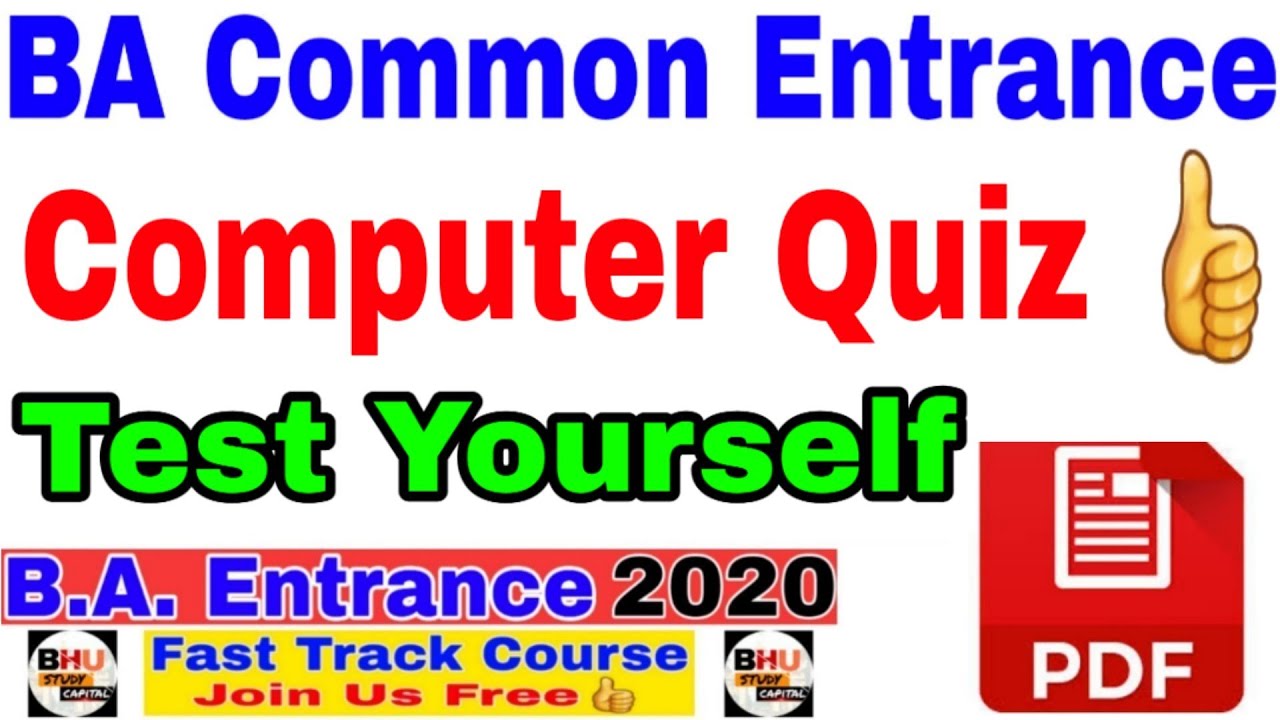 BHU BA ENTRANCE 2020 PREPARATION