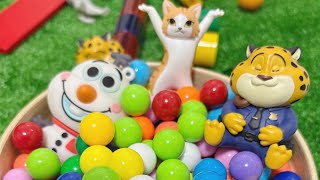 Satisfying Reverse Marbles Run Race Asmr Kumi Kumi Slope Ep.10 Colorful Marbles