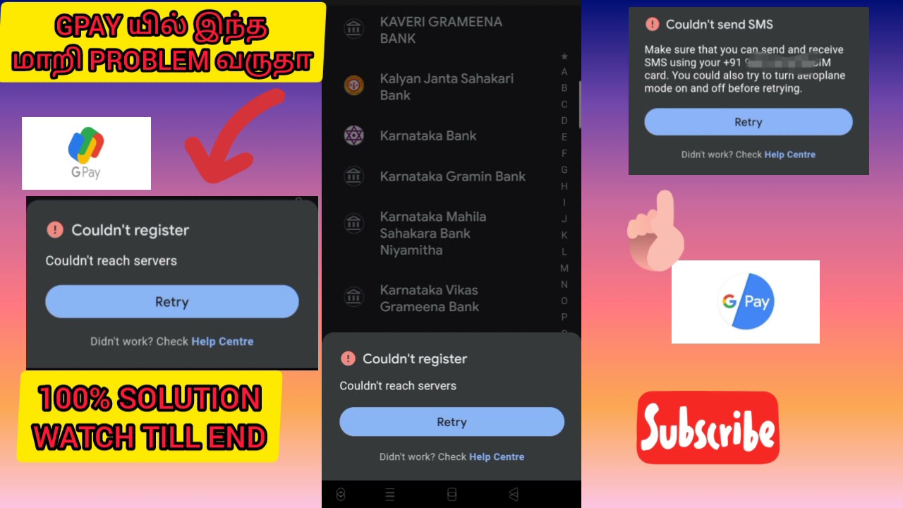 G-PAY COULDN'T REACH SERVER SOLVING SOLUTION.100%WORKING 