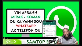 KOUNYE A OU KA FE BIZNIS SOU WHATSAPP MENM JAN AK MARKETPLACE AVEK WHATSAPP BUSINESS