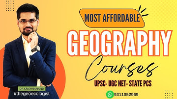 Most Affordable Geography Courses for UGC NET & UPSC