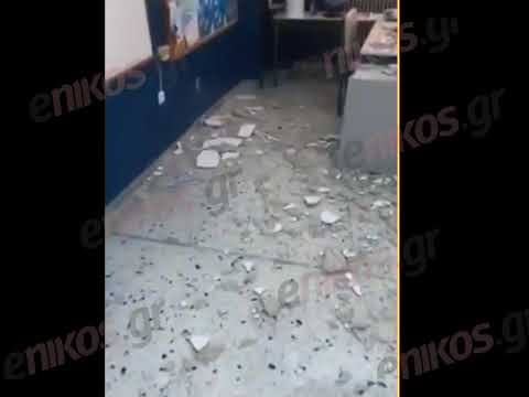 enikos.gr - Πτώση τμήματος οροφής σε Δημοτικό σχολείο στο Αιγάλεω