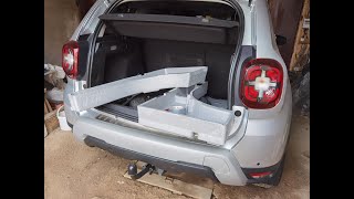 Renault Duster: доработка органайзера в багажнике. Укрепление пенопластового пенала.
