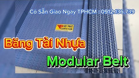 Băng tải nhựa (Modular Belt), mã P25.4, nhựa POM or PP, mặt kín or hở, có sẵn giao ngay TPHCM