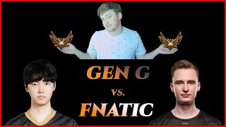 GEN.G vs FNATIC  | Gold Player Reaction