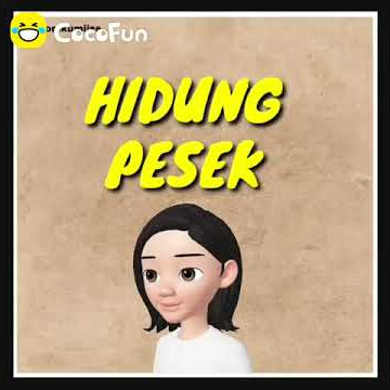 STORY WA || ciri-ciri orang yg berhidung PESEK...