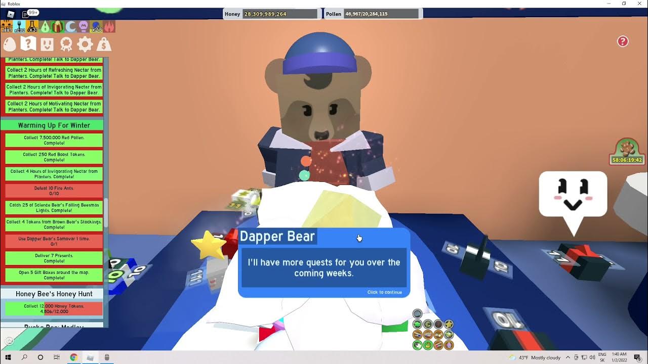 Bee swarm simulator dapper bear. Dapper bear би сварм. Dapper bear би сварм. Би сварм симулятор медведь помощник. 10 квест bee bear.