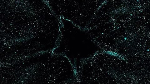 Chaotic Live Blue Particles Stock Motion Graphics
