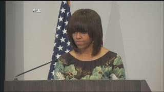 First Lady Heckled by Gay Rights Advocate