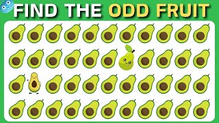 Find the ODD One Out🔎🕵🏻‍ - Emoji Quiz🧠 | [Easy, Medium, Hard] Levels⏱️- 2024 Edition🍉🥑