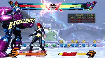 UMVC3: Viper - Optimal Staircase Combos (w/ Dante & Akuma)