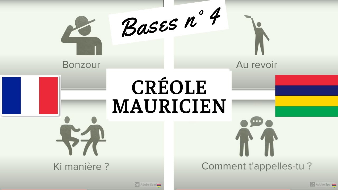 Apprendre le Créole mauricien : Bases n° 4 - YouTube