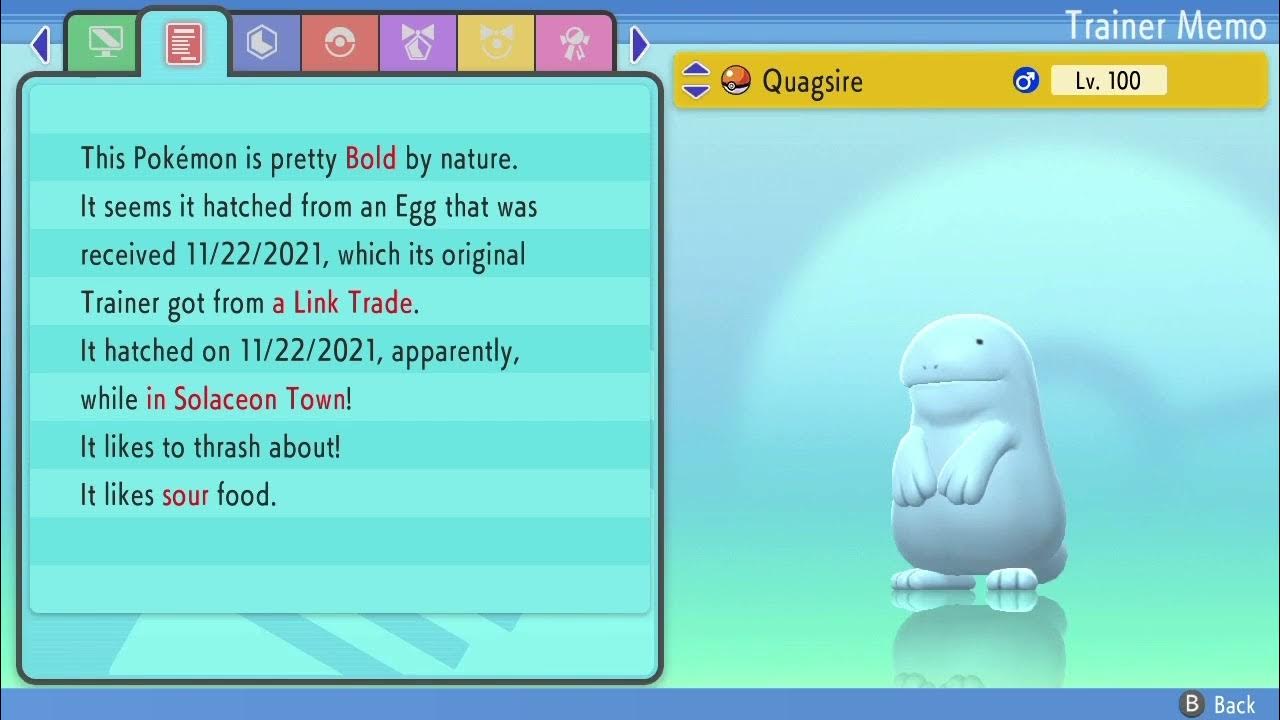 Quagsire Moveset Nature & Ev spread YouTube