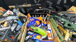 3 Cases of Guns, Nerf Gun Box, Airsoft Rifles, Bead Shot Guns, Weapon Equipment,Explosive Ammunition