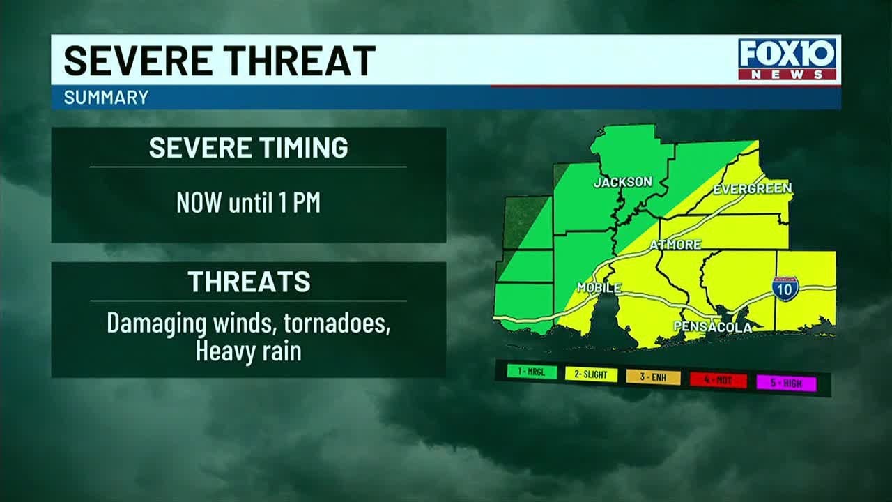 Possible strong to severe storms this morning and early afternoon - YouTube