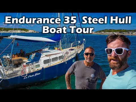 Endurance 35 Steel Hull - Single Handed Sailboat Tour