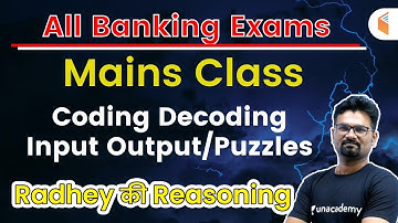 10:00 PM - All Banking Exams | Reasoning by Radhey Rawat | Coding-Decoding
