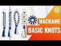 Basic Macrame Knots | Macrame Keychain Tutorial | Basic Macrame Knots For Beginners